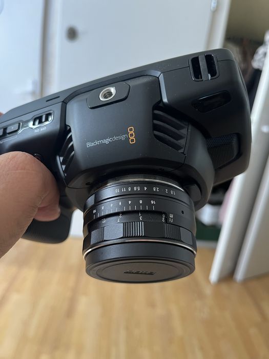 BlackMagic pocket 4k BPCC super stan z obiektywem Mozos