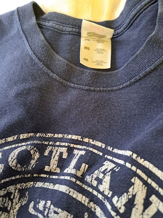 Koszulka czarna z nadrukiem Scotland  vintage retro
