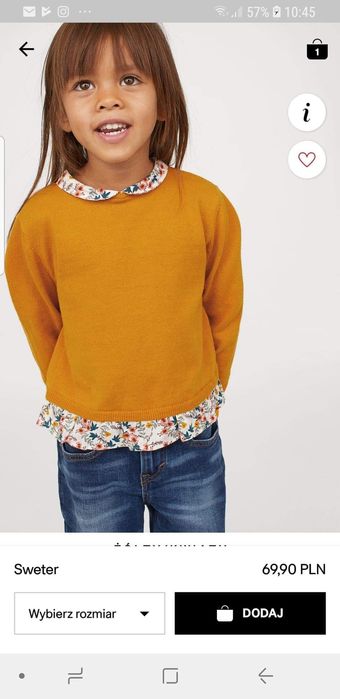 Sprzedam sweterek H&M rozm 98/104