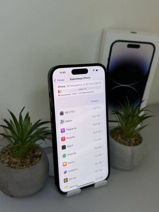 iPhone 14 Pro 256 GB Black (E-SIM) / Neverlock/100% АКБ/ Айфон 14 Про 256 ГБ