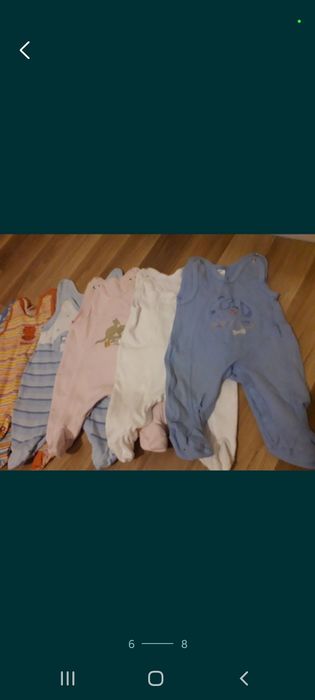 Modna dziewczynka Paka 25szt r.62 śliczne ubranka dla niemowlaka