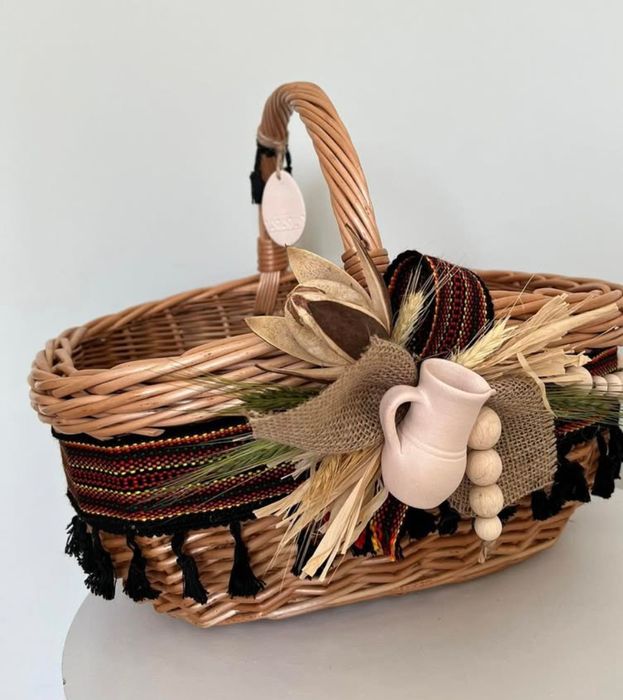Пасхальний кошик. Великодній кошик. Етнодекор. Голендер