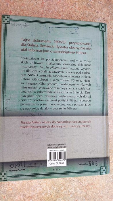 Książka Teczka Hitlera