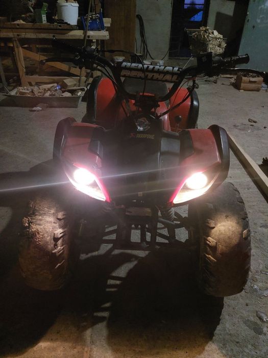 Квадрік 125 ATV сам він проїхав 758 км максимальна швидкість 65 км