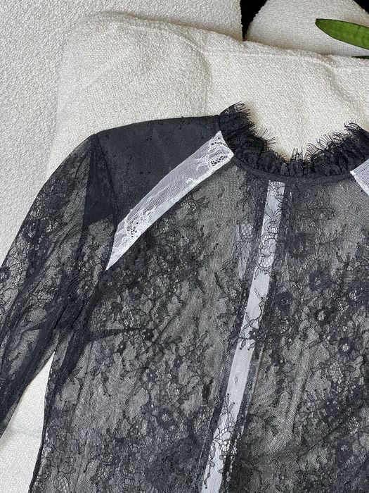 Блуза в мереживо Off-White, розмір S-M! Розпродаж люксових речей 90%