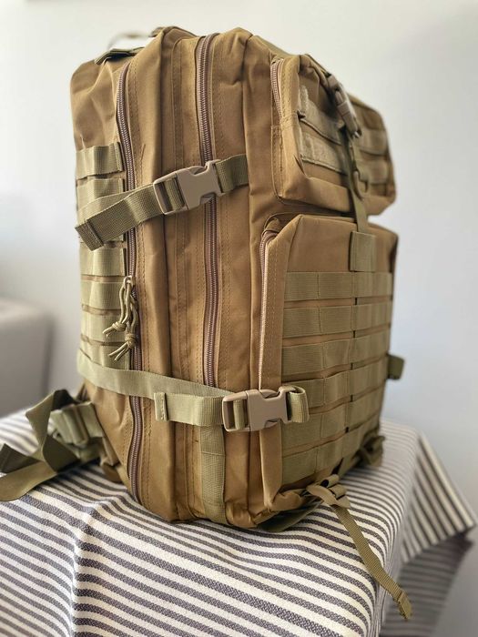 Mochila Táctica Militar Profissional – 45L | Verde | NOVA