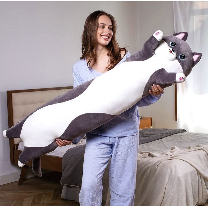 Іграшка Кіт Подушка 130см Розпродаж Оригінал Кіт Батон