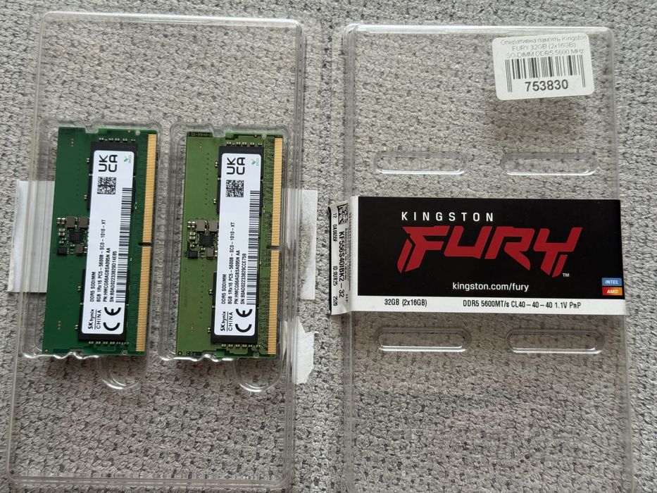 ddr5 5600 8gb - купити комплектуючі для ПК - Ціна на OLX.ua