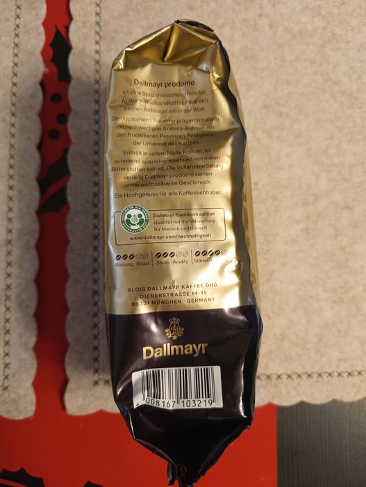 Kawa ziarnista Dallmayr prodomo 500g