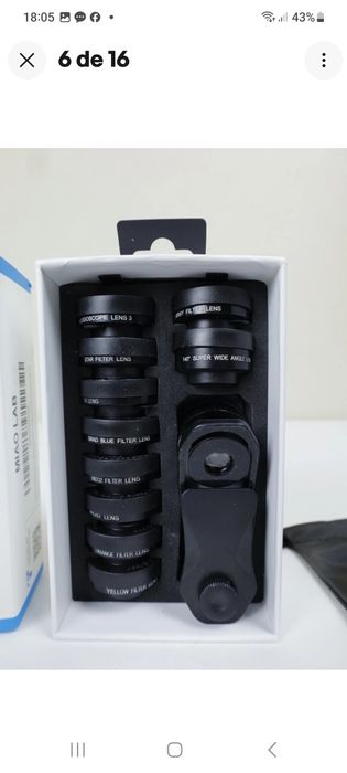 Kit de lentes de câmera para smartphone