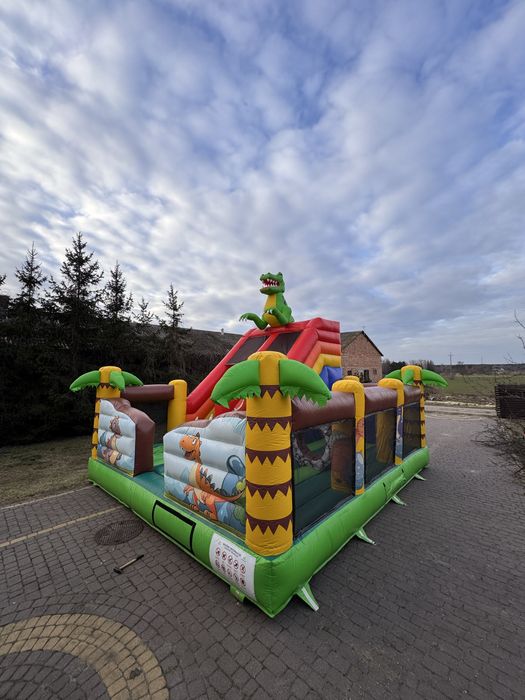 Namiot imprezowy 5x8,5x6 50/30 osób, stoły, DMUCHANIEC