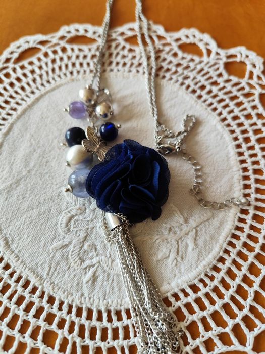 Naszyjnik koraliki kwiat
