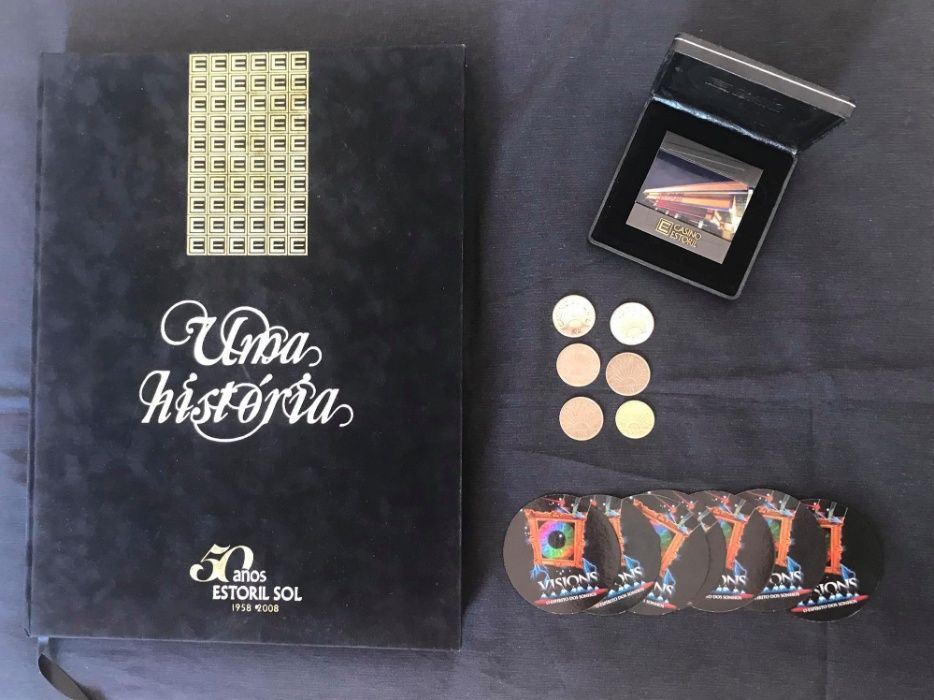 Livro 50 anos do Casino do Estoril + medalha comemorativa