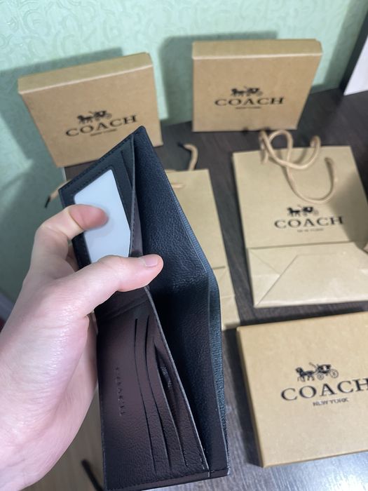 Купити гаманець Coach, кошельок коуч, оригінал, чоловічий гаманець Coa