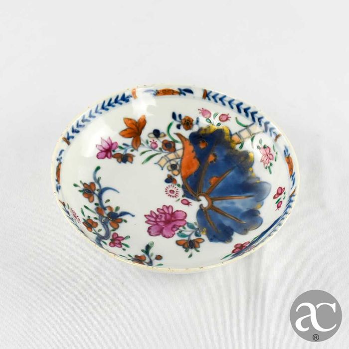 Covilhete porcelana China, dec. Folha de Tabaco, Qianlong, séc. XVIII