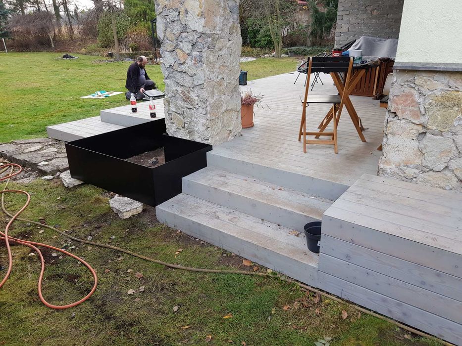 Montaż taras, elewacja, pergola, altana, carport, opalanie drewna