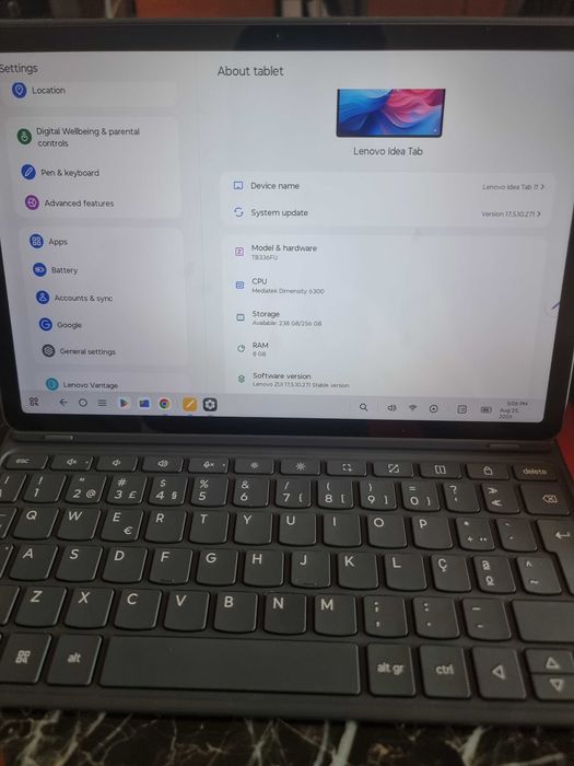 Lenovo Idea Tab 11 | 256GB + 8GB RAM | Teclado, Capa e Rato | Com Porta SIM