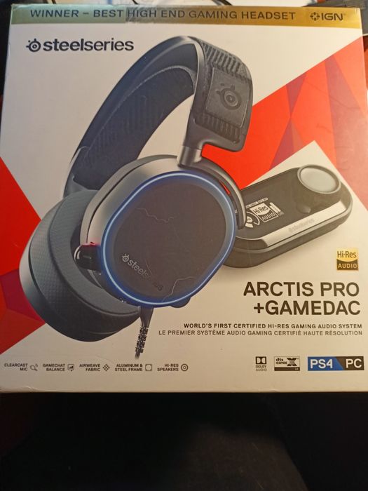 Słuchawki steelseries arctis pro+gamedac