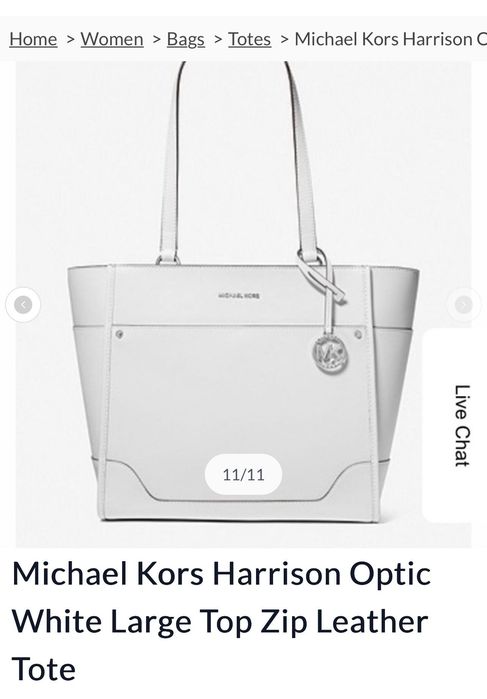 Сумка Michael Kors белая