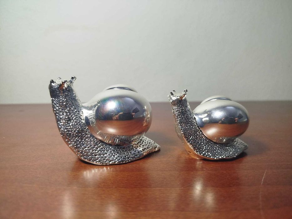 Conjunto de Caracóis em banho de prata Ardè - Made in Italy