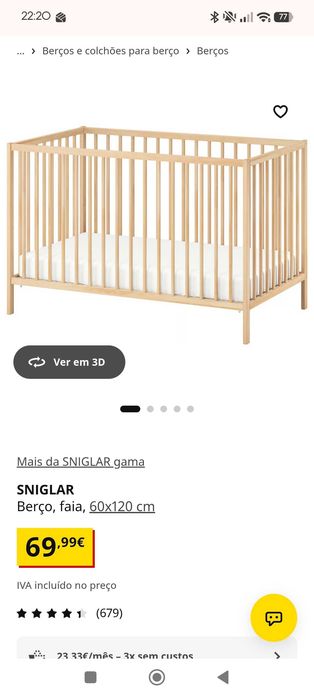 Berço de Bebe IKEA