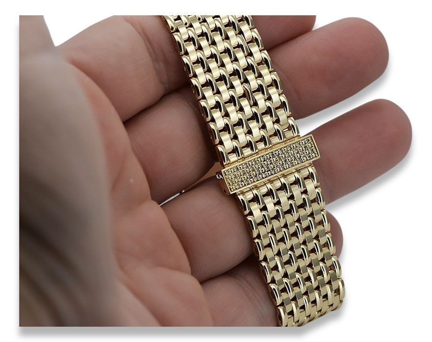 Złota bransoleta do zegarka z łącznikiem męska 14k 585 Gdańsk