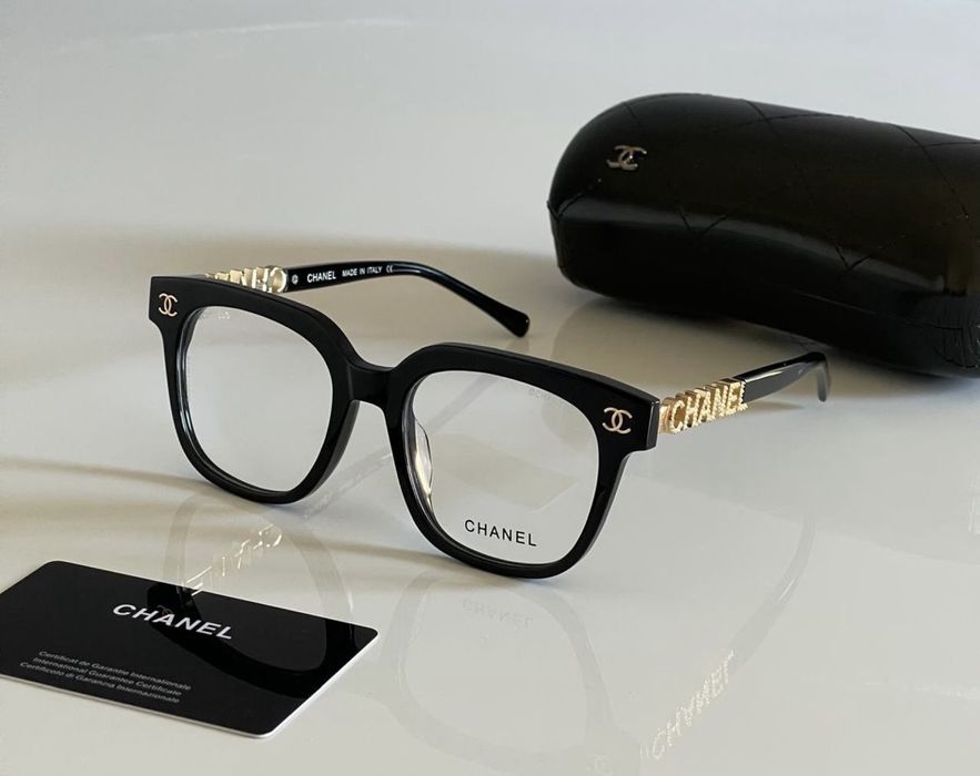 Zerówki okulary chanel etui cały zestaw