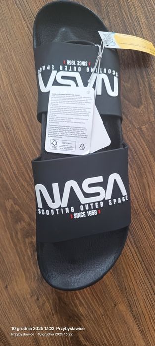 Klapki męskie NASA 42 nowe