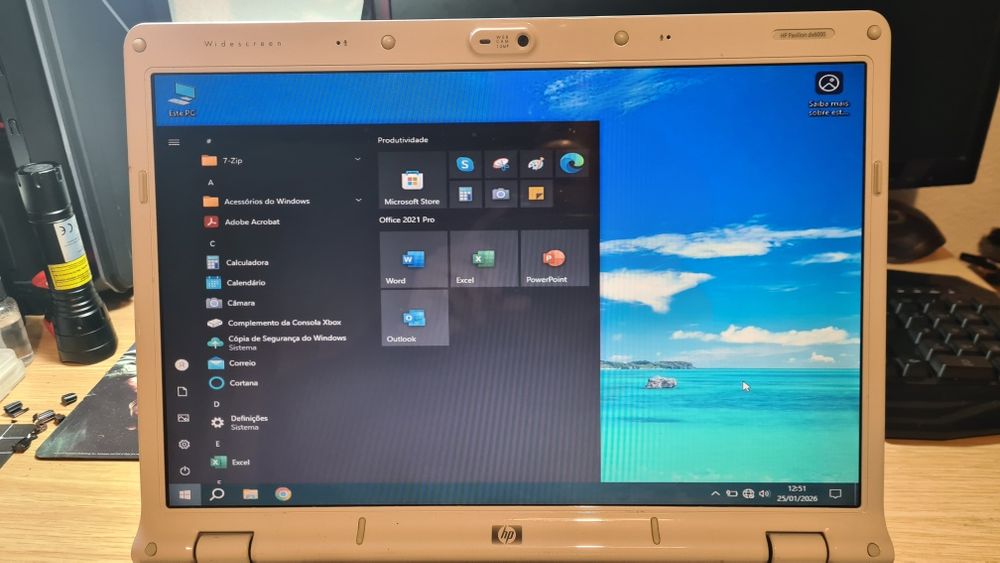 Portátil HP Antigo - Windows 10