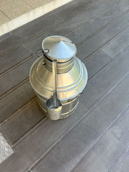 Pote para azeite em inox artesanal 20 lts