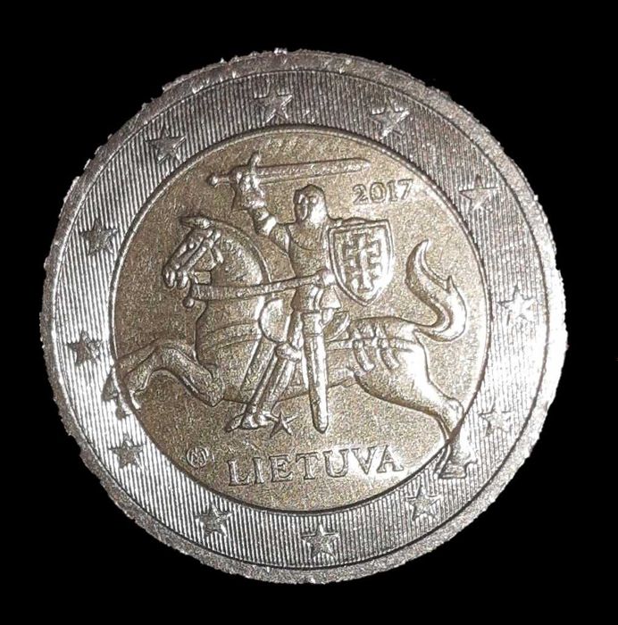 Moeda rara de 2 euros Lituânia 2017