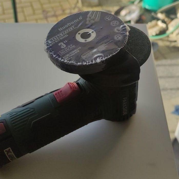 Discos para rebarbadora da Parkside pequena.