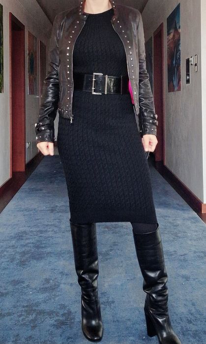 Skorzana kurtka włoskiej firmy Aleksandra