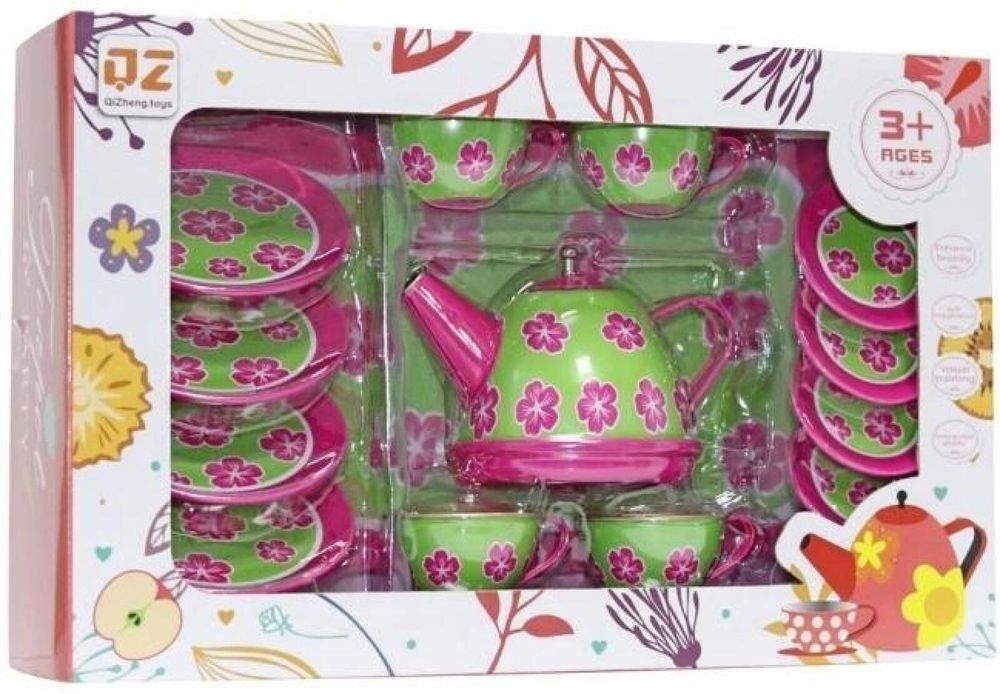 Zestaw metalowy do herbaty pudełko,315x205 mm