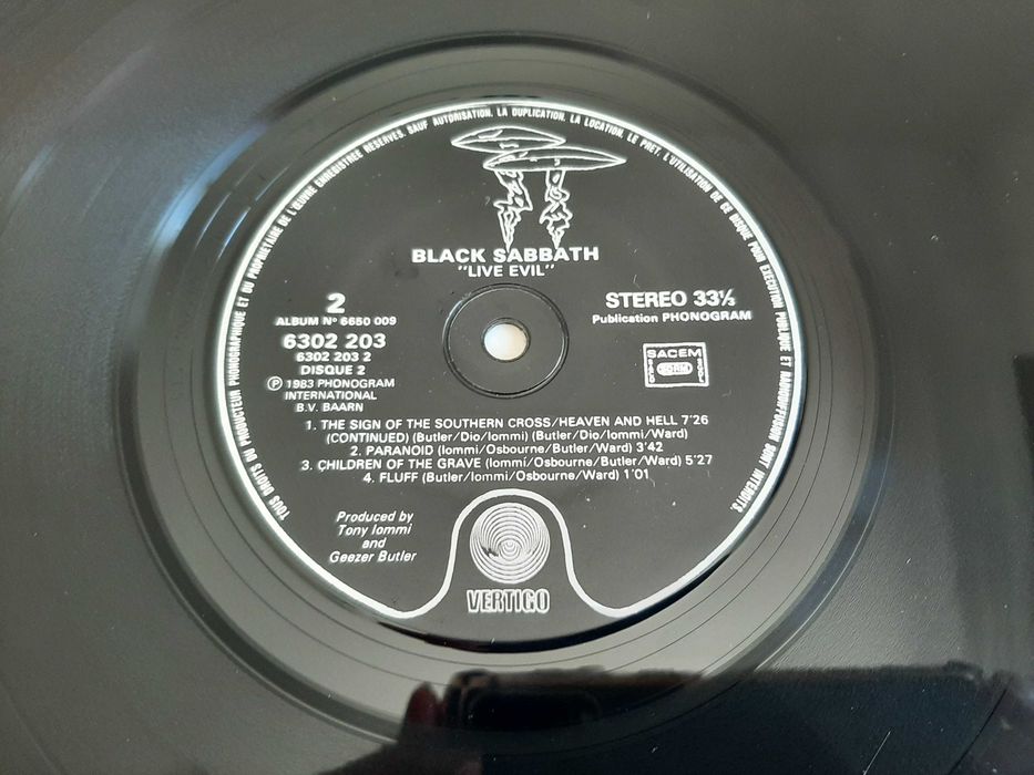 Black Sabbath - Live Evil - França - 2 x Vinil LP