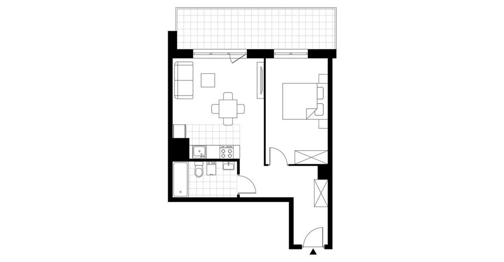 2-pokojowe mieszkanie 45 m² + balkon Bez Prowizji - Widok 4