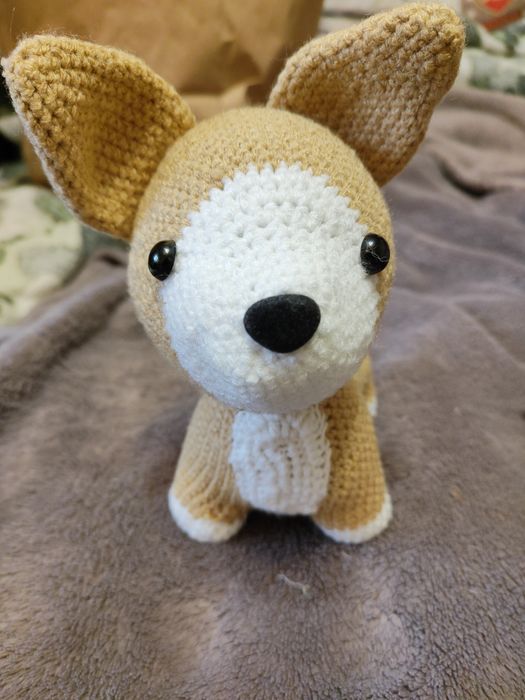 Вязаный крючком корги