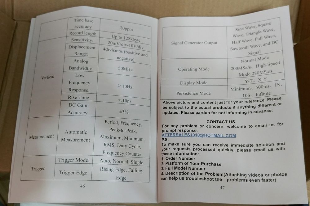 генератор сигналів, осциллограф holdpeak HP-50М, осцилограф 3в1