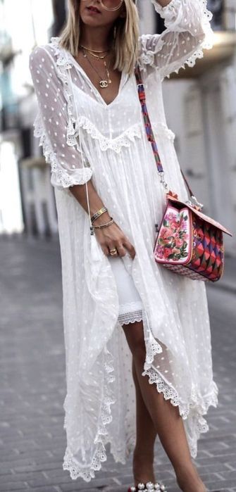 Piękna boho sukienka na lato s