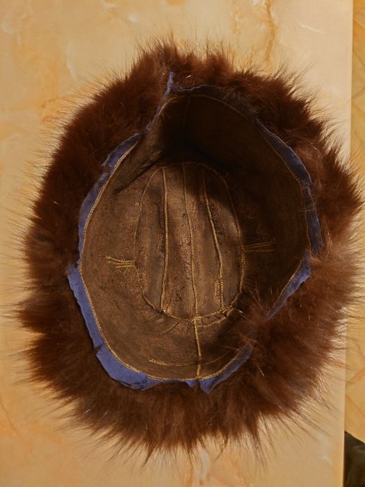 Czapka futrzana brązowa