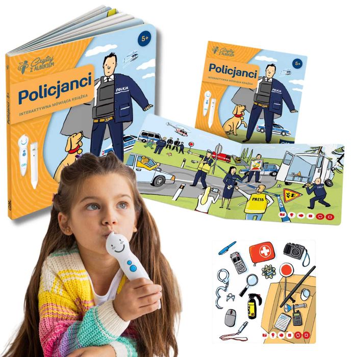 Czytaj z ALBIKIEM ALBIK Interaktywna Miniksiążka zawody Policjanci 5+