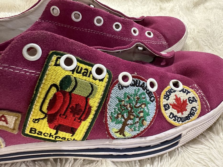 Замшевые яркие Кеды Dsquared