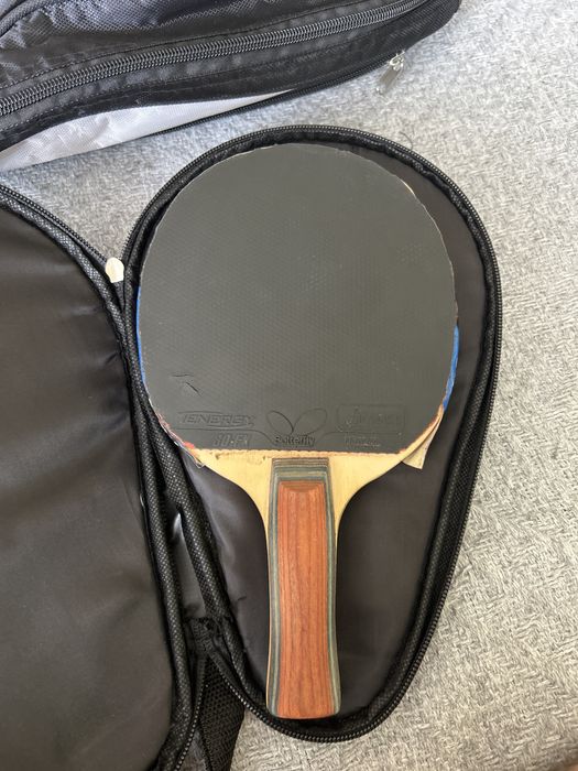 Rakietka do tenisa stolowego Butterfly Tenergy 80-FX + GEWO Hype EL + futerał