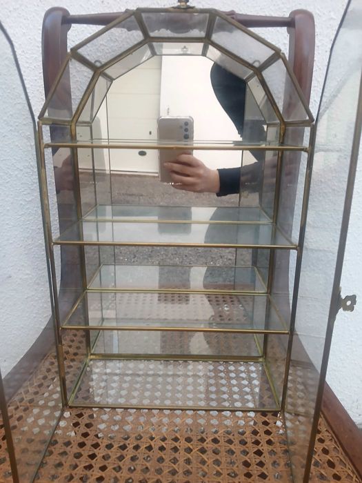 Elegante Vitrine Vidro e espelho