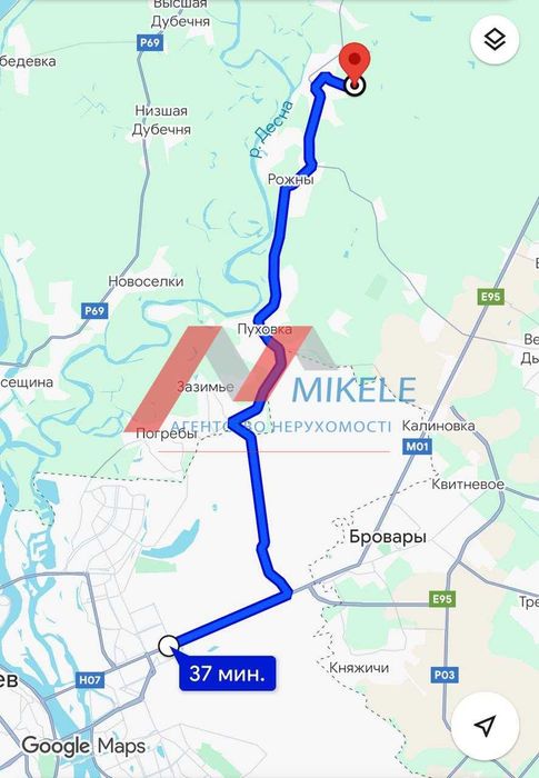 Без % продаж ділянки 21 сотка під забудову Літки Броварський р-н