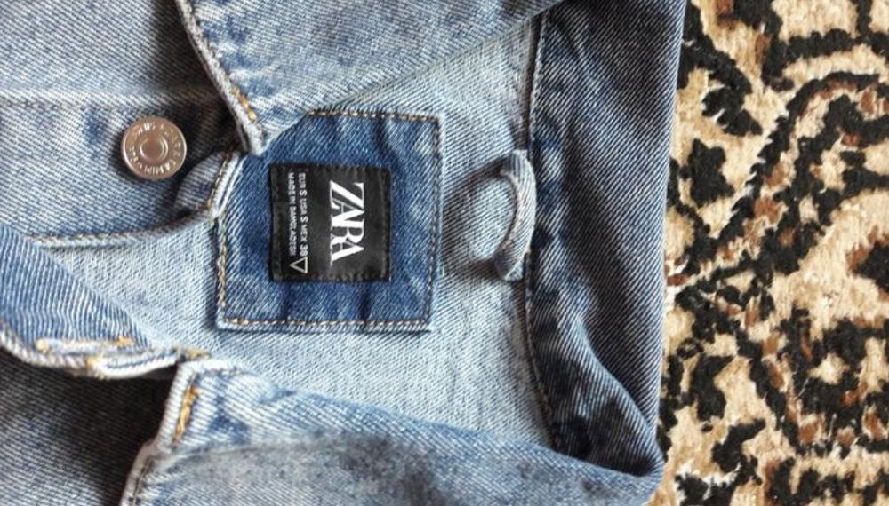 Джинсовая рубашка zara