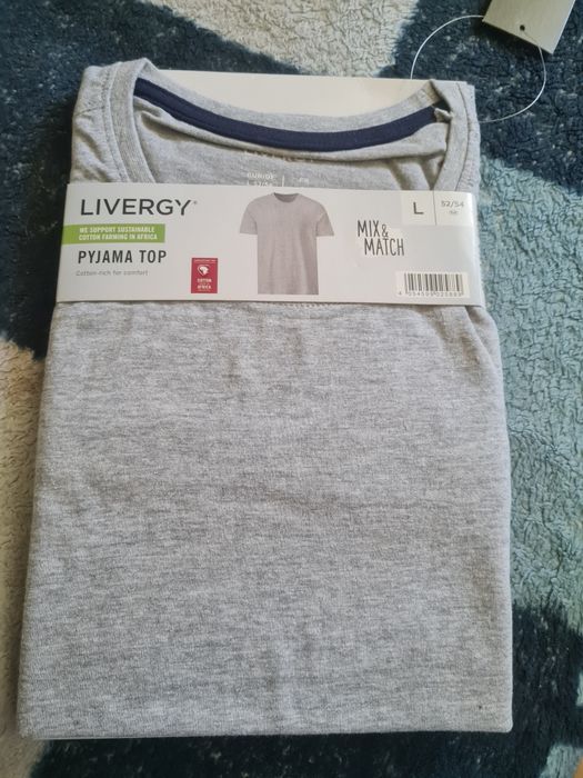 Koszulka do spania r.L Livergy nowa szara