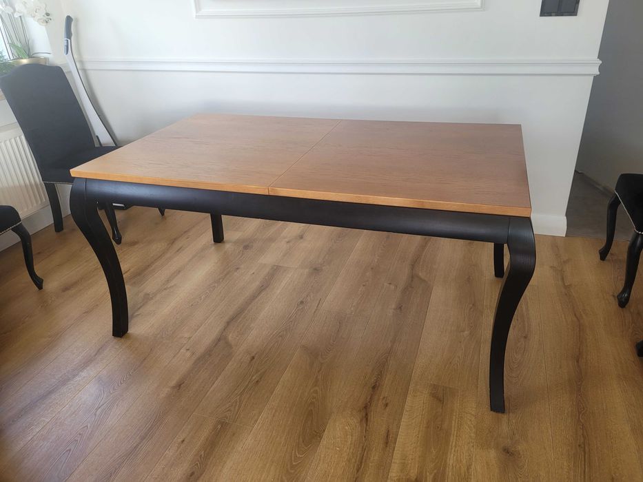 stół rozkładany duży drewniany fornirowany
