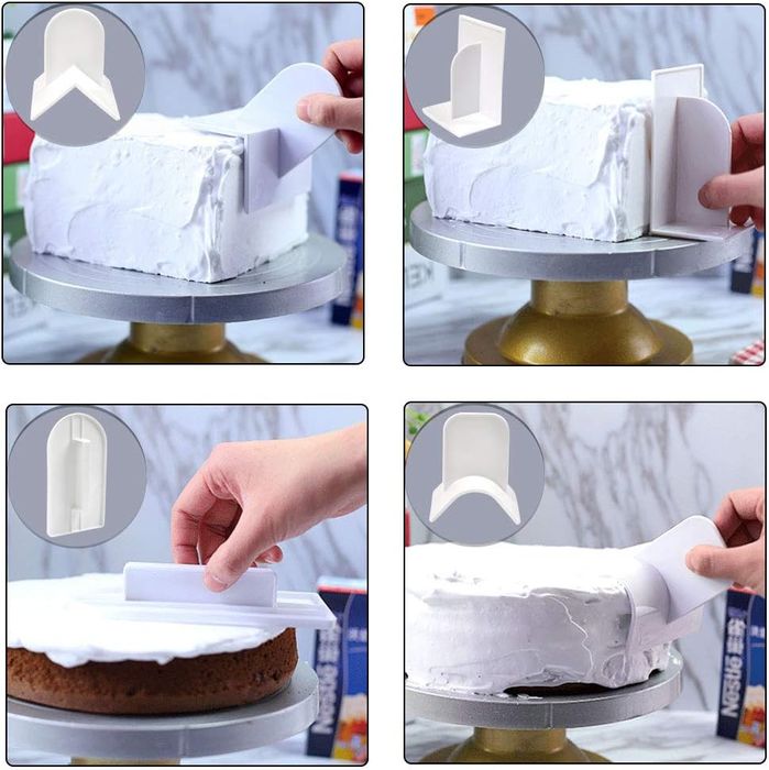 4szt Wygładzaczy do tortu ciasta szpatułka dekorator ciast wypieków