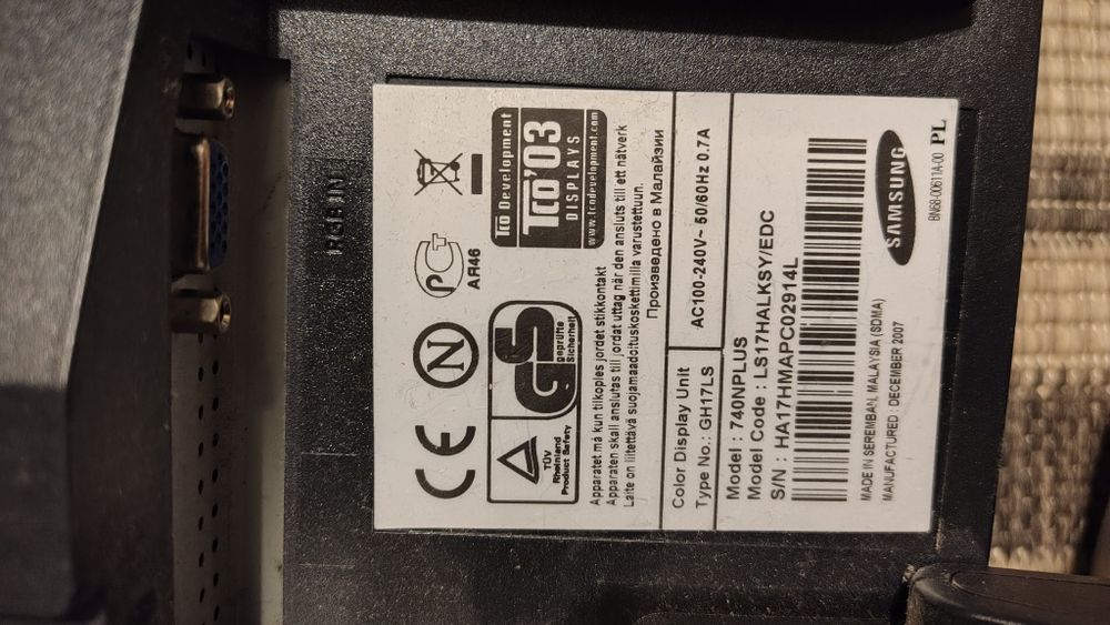 Monitor komputerowy  19 cali